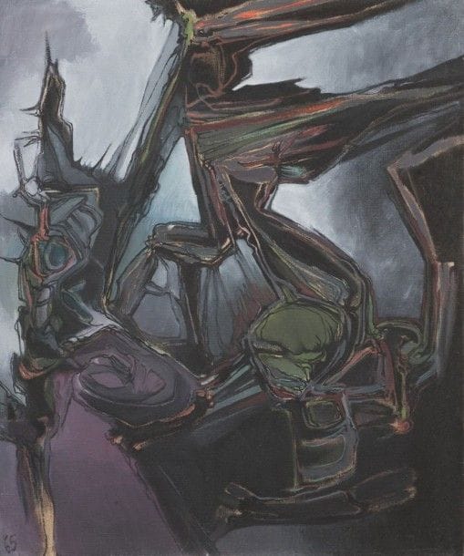 Pierre JOURDA (1931-2007)

Agressif, 1965
Huile sur toile.
Datée en bas à gauche.
Porte le cachet de l'atelier au dos.
90 x 75 cm