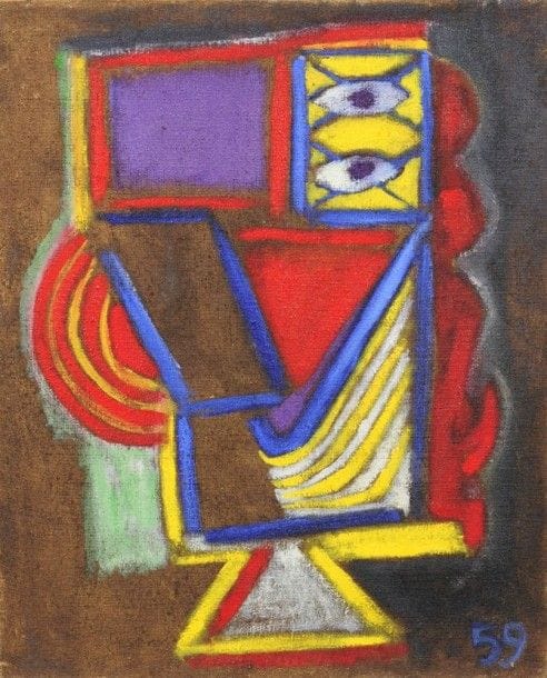 Pierre JOURDA (1931-2007)

Julie la Rousse, 1959
Huile sur toile.
Datée en bas à droite.
Porte le cachet de l'atelier au dos.
75 x 61 cm