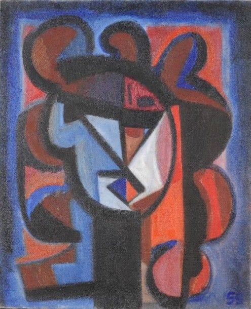 Pierre JOURDA (1931-2007)

La jeune fille, 1959
Huile sur toile.
Datée en bas à droite.
Porte le cachet de l'atelier au dos.
74 x 61 cm
