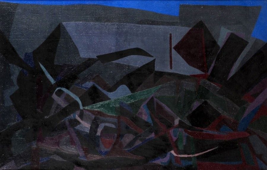 Pierre JOURDA (1931-2007)

Mise au tombeau, 1962
Huile sur toile.
Signée et datée en bas à droite.
Porte le cachet de l'atelier au dos.
65 x 100 cm