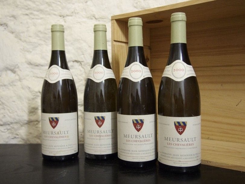 4 Bouteilles, MEURSAULT LES CHEVALIÈRES, Jean Monnier & Fils, 2000.