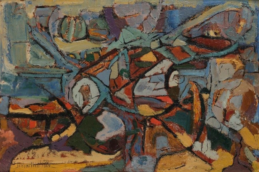 Jean MAILHE (1912-1997)

Alpilles, 1969
Huile sur panneau.
Signée et datée en bas à gauche.
Datée et titrée au dos.
41x65cm