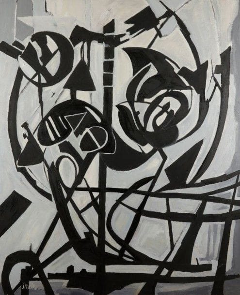 Jean MAILHE (1912-1997)

Étude noire et blanche, 1979
Huile sur toile.
Signée en bas à gauche.
Signée, datée et titrée au dos.
162x130cm