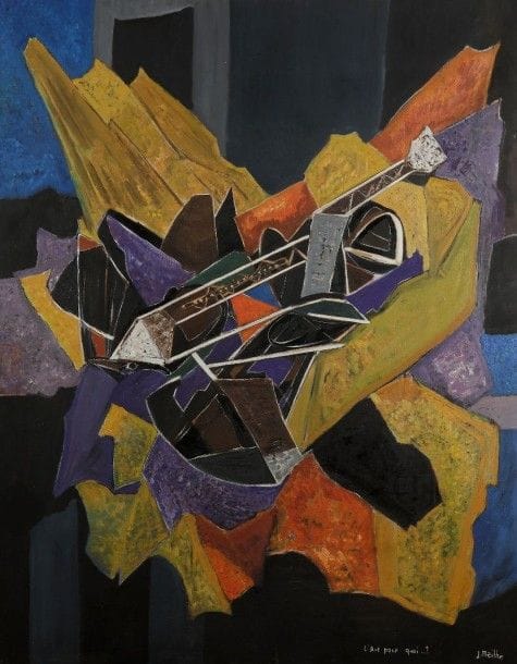 Jean MAILHE (1912-1997)

L'art pour quoi, 1979
Huile sur toile.
Signée et titrée en bas à droite.
Signée et datée au dos.
146x114cm