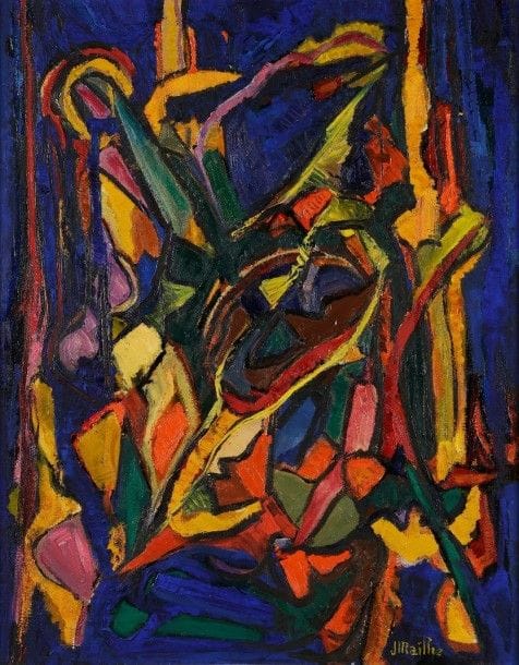 Jean MAILHE (1912-1997)

Jazz, vers 1988
Huile sur toile.
Signée en bas à droite.
92x73cm