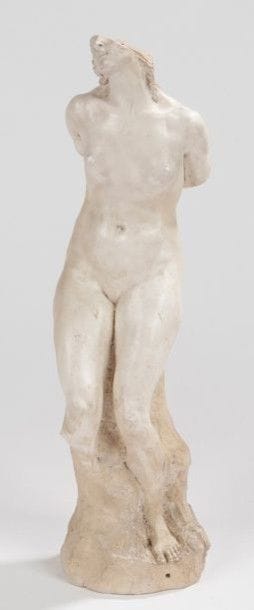 Joseph Emmanuel CORMIER (1868-1950) dit Joe DESCOMPS

Femme au rocher
Plâtre original, patiné. Inscrit J. CORMIER au crayon sous la base.
H.: 36 cm