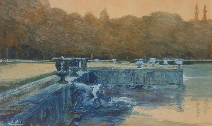 Alméry LOBEL-RICHE (1880-1950)

Versailles, le bassin de Neptune
Aquarelle et gouache.
Signée en bas à gauche.
19 x 33 cm