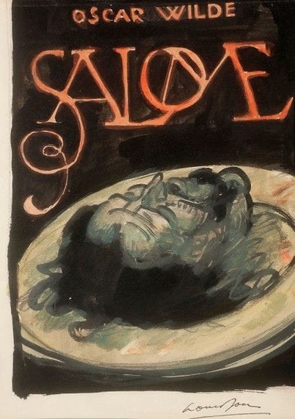 Louis JOU (1882-1968)

Titre pour Oscar Wilde, Salomé, vers 1932
Dessin à l’encre de Chine et à l’aquarelle sur vélin.
Signé en bas à droite.
27,5 x 20,7 cm

L’ouvrage fut édité par la Société des Médecins Bibliophiles en 1932.