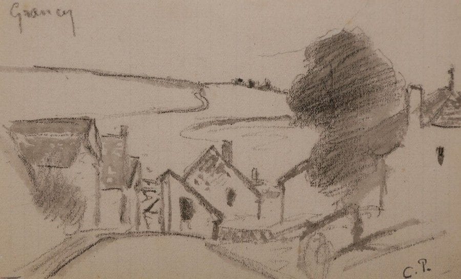 Camille PISSARRO (1830-1903)

Village de Grancey
Dessin au lavis sur trait de crayon.
Monogrammé à l’encre en bas à droite.
10 x 16 cm