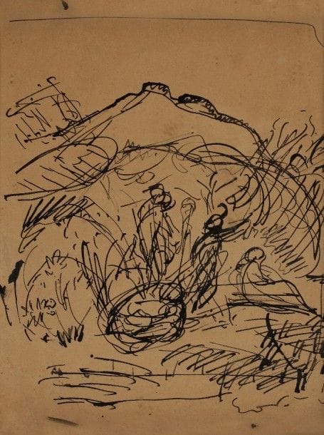 Emile-Othon FRIESZ (1879-1949)

Personnages dans un paysage
Dessin à l’encre.
Porte le timbre de la signature en bas à droite.
29 x 22 cm