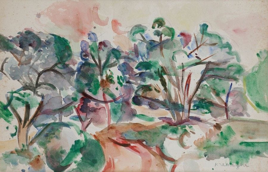 Pinchus KREMEGNE (1890-1981)

Paysage
Aquarelle.
Signée en bas à droite.
26 x 38 cm