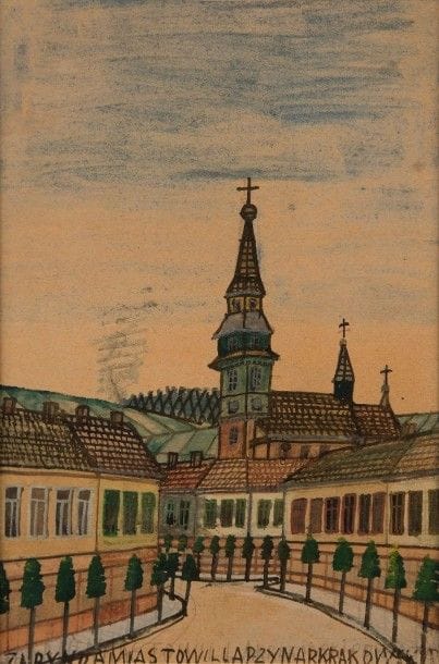 Krynicki NIKIFOR [polonais] (1895-1966)

Ville
Aquarelle.
Annotée en pied.
30 x 21 cm
