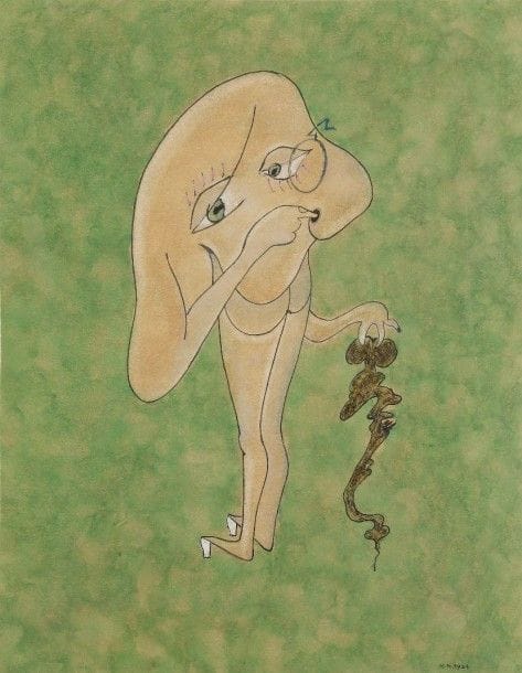 Henrik Neugeboren dit Henri NOUVEAU [franco-roumain] (1901-1959)

L’Incroyable, 1934
Huile sur papier.
Monogrammée et datée en bas à droite.
36 x 28 cm

Provenance:
Fondation de France, Paris.

Exposition:
Henri Nouveau, Au-delà de l’abstraction, Siebenbürgisches Museum, Gundelsheim / Ostdeutsches Museum Regensburg / Kleihues-Bau Museum, Kornwestheim, 2003-2004, numéro 49.