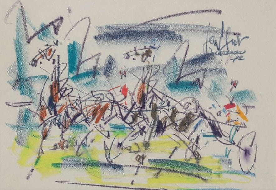 GEN-PAUL (1895-1975)

Le Sulky, 1972
Dessin au crayolor.
Signé et daté en haut à droite.
28 x 40 cm