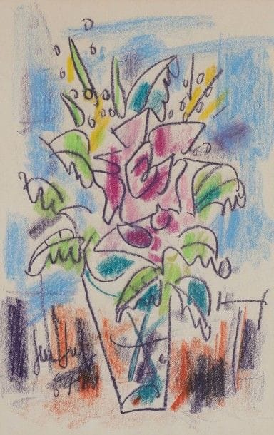 GEN-PAUL (1895-1975)

Le Bouquet à la rose, 1964
Dessin au crayolor.
Signé et daté en bas à gauche.
35 x 23 cm