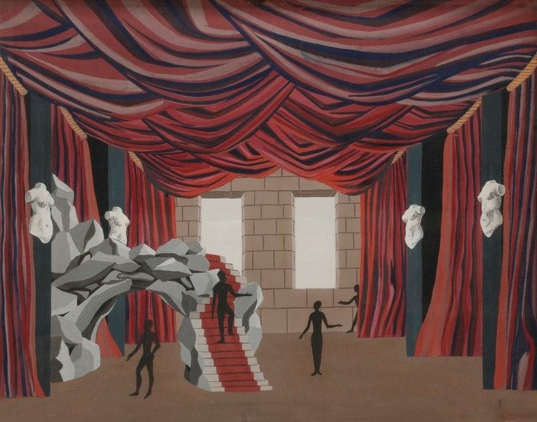 Félix Labisse (1905-1982)

Maquette de théâtre
Gouache.
Signée en bas à droite.
49 x 63 cm