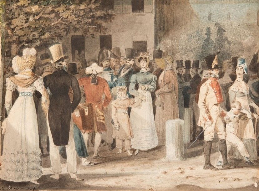 HENRI MONNIER (1799-1877)

Personnage, 1823
Aquarelle.
Signée et datée en bas à gauche.
18 x 24 cm