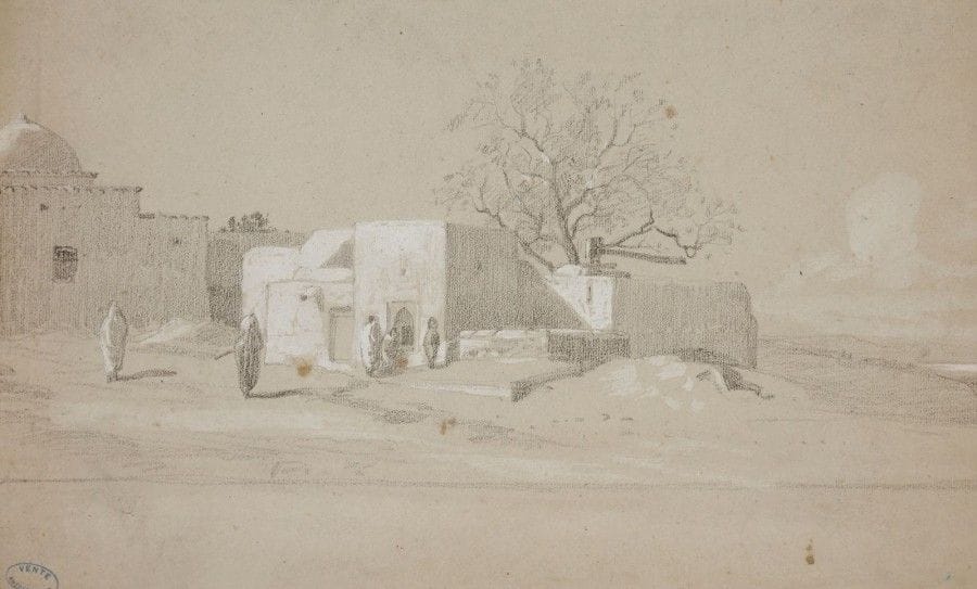 Amédée ROSIER (1831-1898)

Village oriental
Dessin au crayon et pierre blanche.
Porte le timbre de la vente de l’atelier en bas à gauche (Lugt 2149a).
(Taches).
25,5 x 41,5 cm