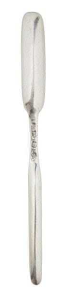 Cuiller à moelle en argent.
LONDRES 1783
Orfèvre: PH un gland - non identifié -
Poids: 45,84 g
Longueur: 20,6 cm