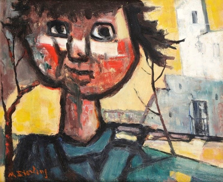 Marc STERLING (1898-1976)
La Petite fille des Landes
Huile sur toile.
Signée en bas à gauche.
55 x 46 cm
