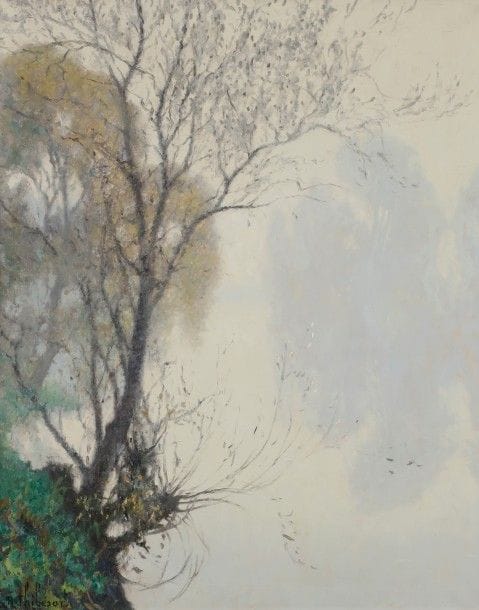 Raymond THIBESART (1874-1963)
Reflet sur l’eau
Huile sur toile.
Signée en bas à gauche.
81 x 65 cm