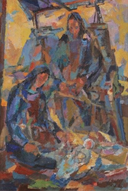 Macario VITALIS (1898-1990)
Sainte-Famille, 1958
Huile sur toile.
Signée et datée en bas à droite.
Signée et datée au dos.
55 x 38 cm

L’œuvre sera incluse au Catalogue Raisonné de Macario Vitalis actuellement en préparation par Christine Thorailler, Ophelia Tequi et Claude Tayag.