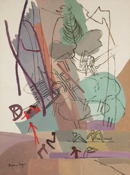 Suzanne ROGER (1899-1986)
Une Jolie journée, 1975
Huile sur toile.
Signée en bas à gauche.
73 x 54 cm

Provenance : 
Galerie Louise Leiris, Paris 
(étiquette au dos).
