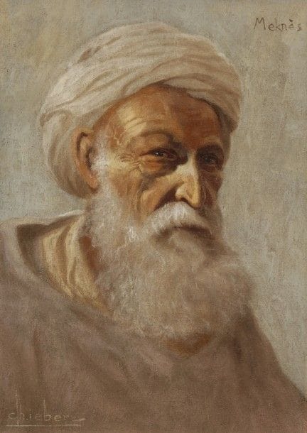Charles LIEBERT (XIX-XX)
Portrait d’homme
Huile sur toile.
Signée en bas à gauche.
Située Meknès en haut à droite.
35 x 27 cm