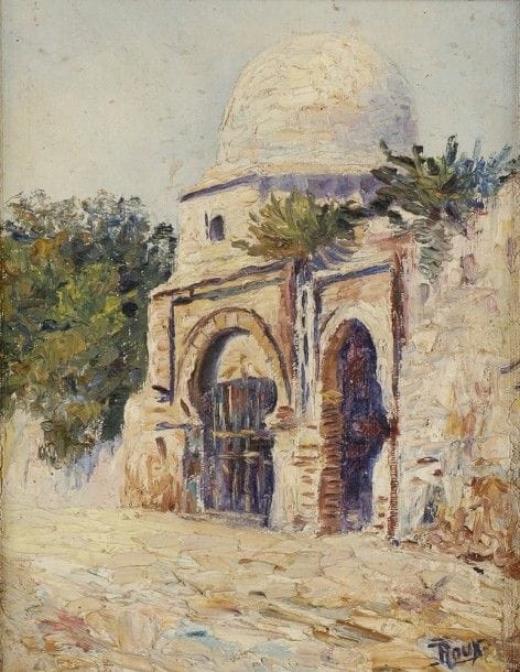 Jacques ROUX (XXe siècle)
Porte d’une ville
Huile sur carton toilé.
Signée en bas à droite.
20.5 x 16 cm