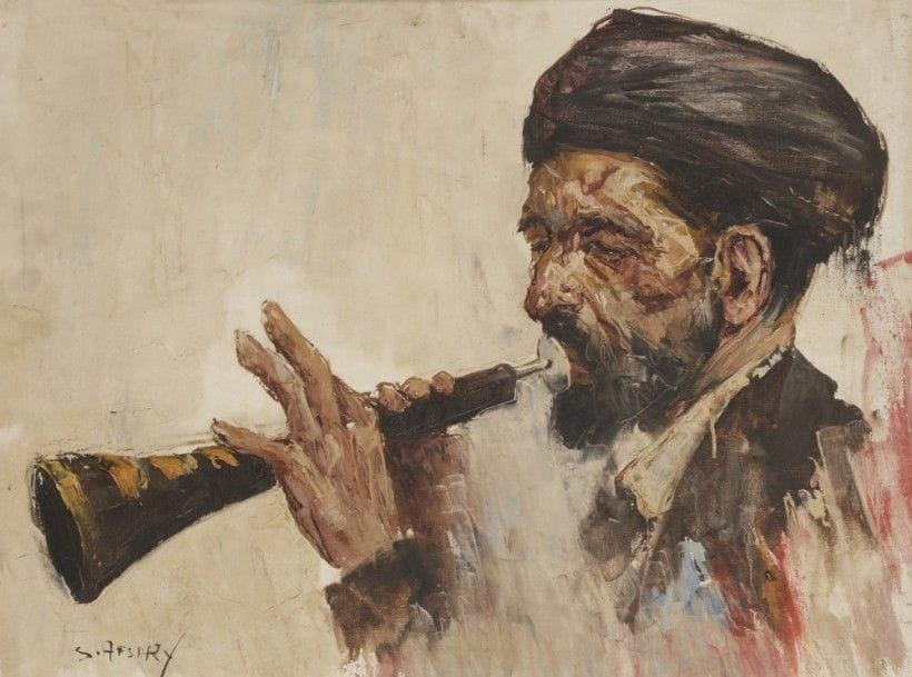 Cyrus AFSARY (né en 1941)
Musicien
Huile sur toile.
Signée en bas à gauche.
45 x 60 cm