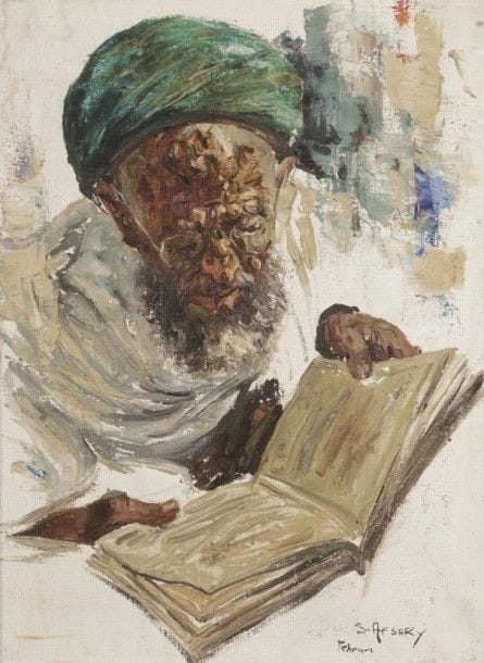 Cyrus AFSARY (né en 1941)
La Lecture
Huile sur toile.
Signée et située Téhéran en bas à droite.
60 x 45 cm