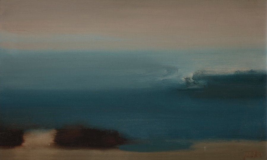 Dino ABIDINE [turc] (1913-1993)
Antibes
Huile sur toile.
Signée en bas à droite.
38 x 61 cm
