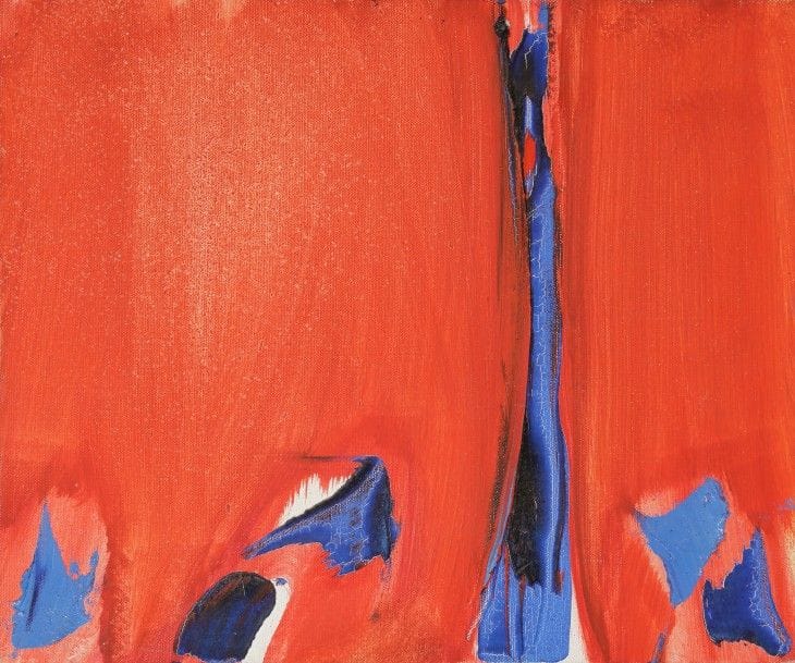 Olivier Debré (1920-1999)
Le Rideau rouge (Comédie française), 1987
Huile sur toile.
Signée, datée et titrée au dos.
33 x 41 cm

Provenance :
Succession Jacques et Ester Topiol, ancienne galerie Jaquester, Paris.

Exposition :
Galerie Jacquester, Paris.
