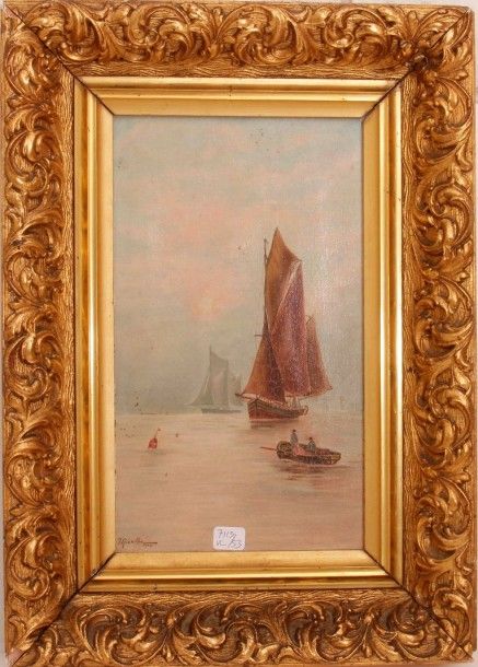 7119/53 Marthe
Marine
Huile sur toile.
Signée en bas à gauche et datée 1903.
