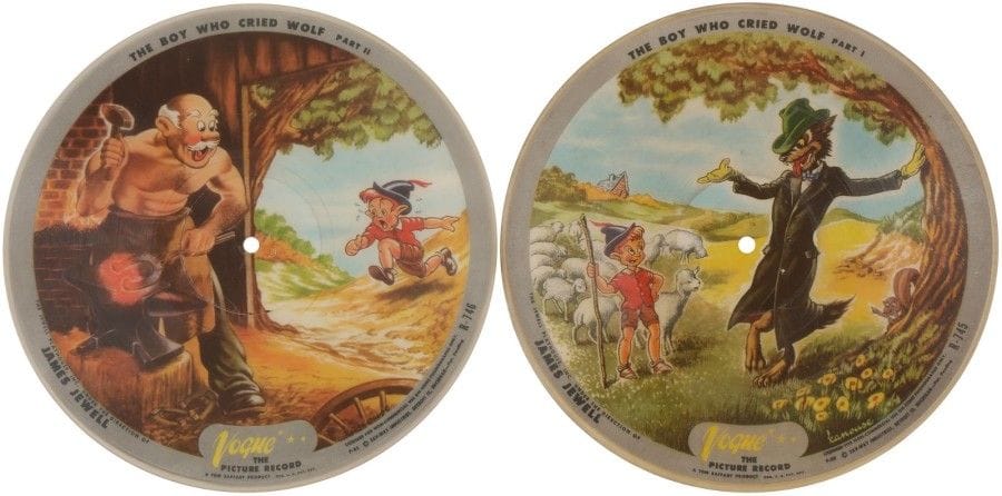 JAMES JEWELL

2 disques vinyles 78 T Picture disque VOGUE R 745 + R 746 «The Trial of Bumble», «The Bee Part 1 & 2»
VG