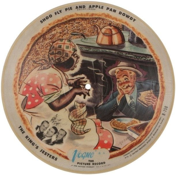 THE KING’S JESTERS 

78 T Picture disque VOGUE R 750 «Shoo Fly Pie & Apple Pan Dowdy»
VG