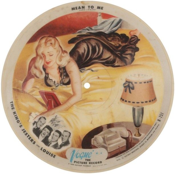 THE KING’S JESTERS & LOUISE

78 T Picture disque VOGUE R 751 «Mean To Me»
VG
