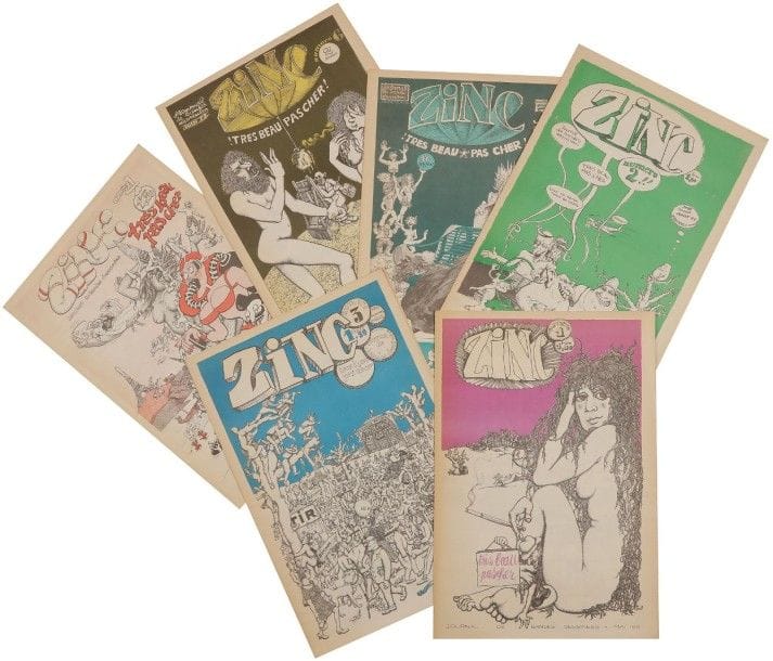 ZINC
Journal de bandes dessinées, N°1 à 6
Bon état