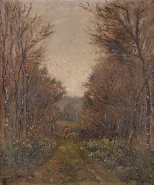 Alfred MOULLION (1832-1886)

Piqueur et ses chiens
Huile sur toile.
Signée en bas à gauche.
65 x 54 cm