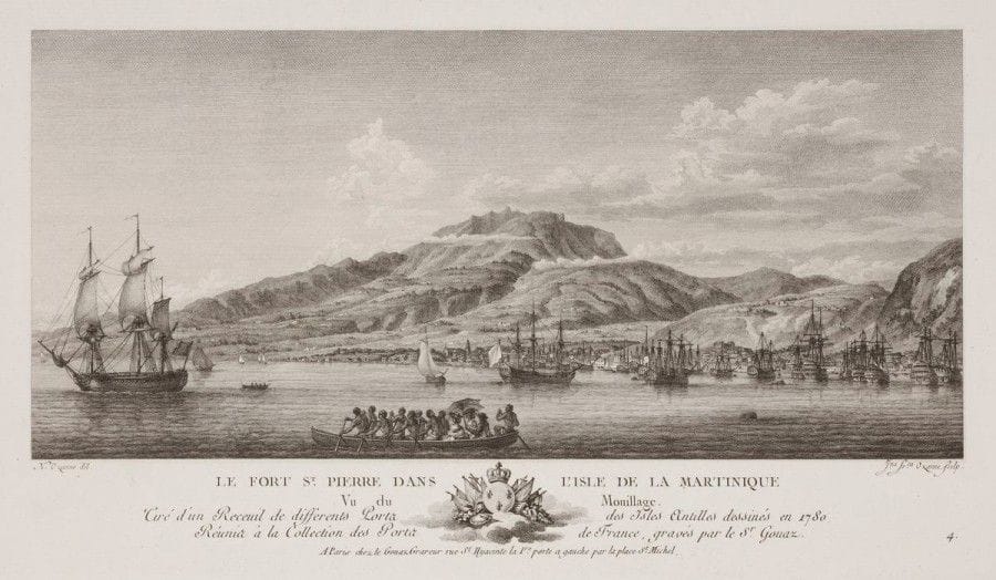 Vues de ports de France, de Hollande et de Martinique, dont un album de 10 pl. reliées à la ficelle. Gravé par Garneray, Ozanne, Sallieth. Formats divers. Joint : Plans des principaux ports de France tous réduits sur la même Echelle. Album in-4 oblong contenant 35 pl. gravées à l’eau-forte, reliées à la ficelle. Ens. 50 p.
