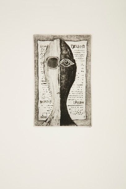 GIRAUD (Robert).
Fleurir la ville.
[Paris, 1988]. — In-4, 300 x 250 : (26 ff.), couverture muette. En feuilles, chemise et étui de l’éditeur.

Édition originale tirée à 120 exemplaires de ce recueil de 11 textes de Robert Giraud, chacun illustré d’une eau-forte originale à pleine page du peintre et graveur danois LARS BO (1924-1999).
Un des 10 hors commerce sur vélin B.F.K. de Rives, signés par l’auteur et l’artiste.