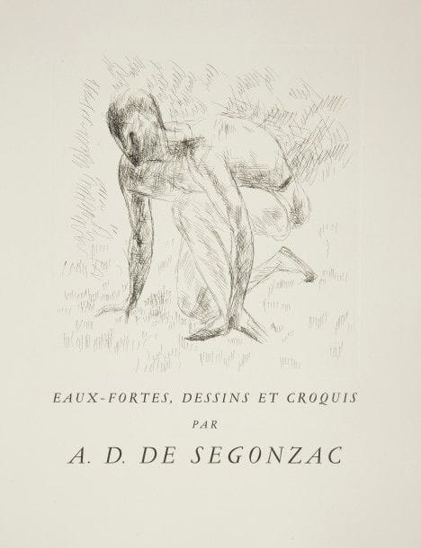 GIRAUDOUX (Jean).
Le Sport.
Boulogne-sur-Seine : Éditions d’Auteuil, (1962). — In-4, 324 x 248 : (2 ff. blancs), 120 pp., (8 ff. deux derniers blancs), couverture imprimée. En feuilles, couverture rempliée, chemise et étui d’édition.

Édition tirée à 225 exemplaires, illustrée de 64 compositions d’ANDRÉ DUNOYER DE SEGONZAC (1884-1974), 
dont 15 eaux-fortes gravées par l’artiste et 49 gravées sur bois par Jacques Beltrand.
Un des 39 exemplaires sur papier pur chiffon de Rives, comportant une suite des eaux-fortes et une suite des bois sur pur chiffon de Rives.