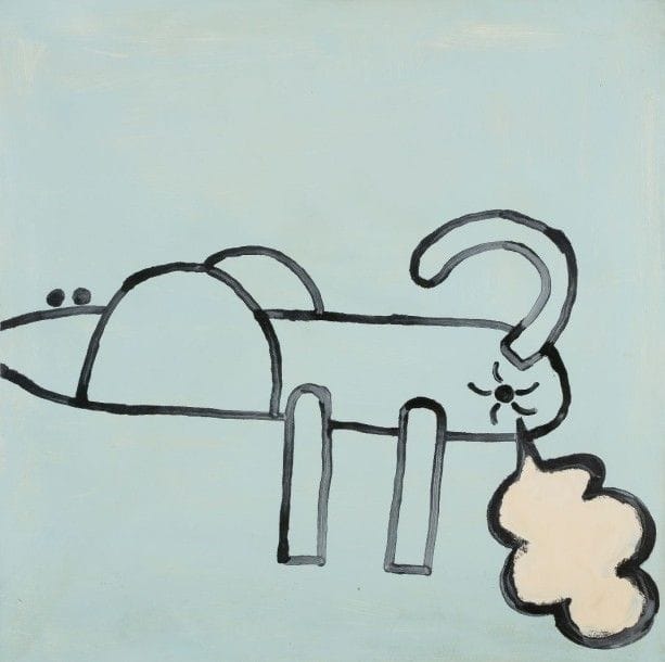 Pierre BISMUTH (né en 1963)
La Souris qui fait prout
Acrylique sur toile.
Signée et dédicacée au dos.
63 x 63 cm