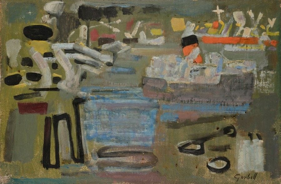 Alexandre Sasha GARBELL [russe] (1903-1970)
La Ciotat, 1957
Huile sur toile.
Signée en bas à droite.
27 x 41 cm