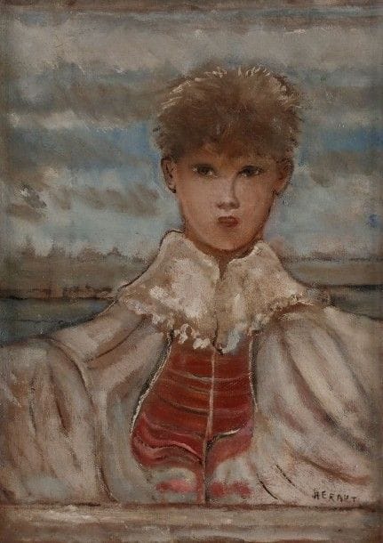 Henri HÉRAUT (1894-1981)
Pierrot
Huile sur toile.
Signée en bas à droite.
33 x 24 cm
