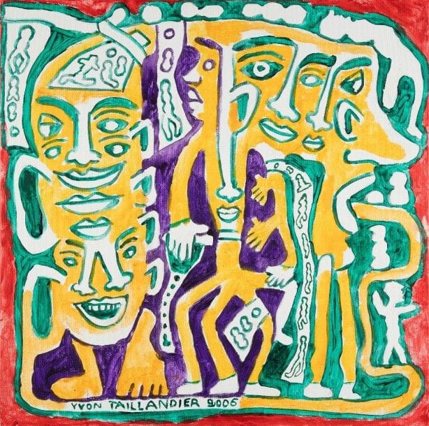 Yvon TAILLANDIER (né en 1926)
Personnages, 2006
Acrylique sur toile.
Signée et datée en bas.
80 x 80 cm