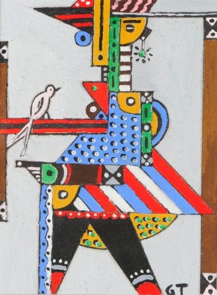 Georges TERZIAN (né en 1939)
Personnage à l’oiseau
Gouache.
Monogrammée en bas à droite.
12.8 x 9.8 cm