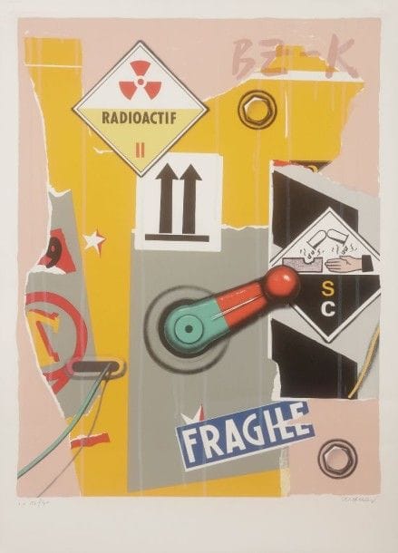 Peter KLASEN [allemand] (né en 1935)
Radioactif
Lithographie.
Signée et numérotée sur 30.
(Plis).
73 x 53.5 cm