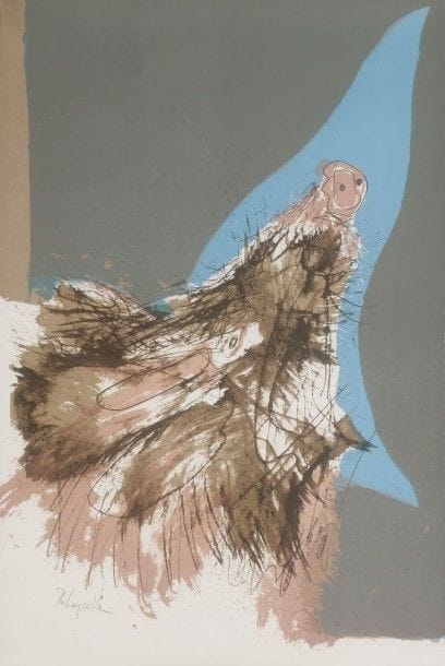 Paul REBEYROLLE (1926-2005)
Sanglier
Lithographie.
Signée.
73 x 48 cm