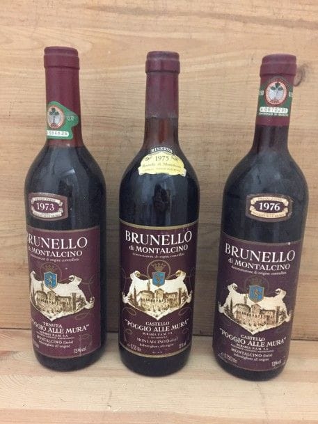 1 B, BRUNELLO DI MONTALCINO (T.L.B.), Castello Poggio alle Mura, 1973
1 B, BRUNELLO DI MONTALCINO (T.L.B.), Castello Poggio alle Mura, 1975
1 B, BRUNELLO DI MONTALCINO (T.L.B.), Castello Poggio alle Mura, 1976